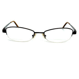 Coach‎ Kian 219 Coffee Eyeglasses Frames Womens Brown Half Rim 49-18-135 19828